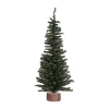 Vickerman 2' Mini Pine Artificial Christmas Tree With Wood Base In Green
