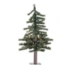 Vickerman 2' Natural Alpine Artificial Prelit Christmas Tree In Green