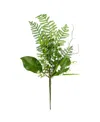 VICKERMAN 21" ARTIFICIAL WHITE MINI FLOWER GREEN SPRAY. INCLUDES 4 SPRAYS PER PACK.