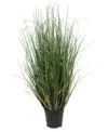 Vickerman 24" Artificial Potted Green Curled Grass In No Color