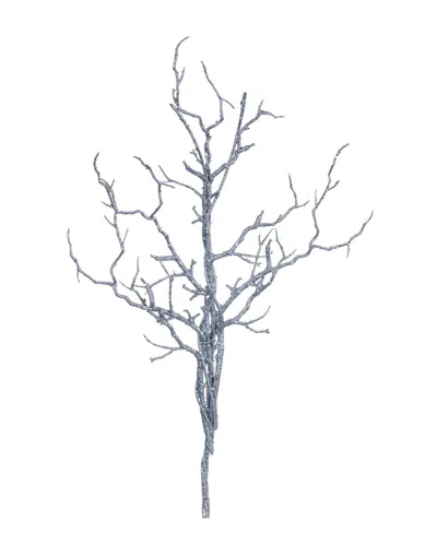 Vickerman 24in Artificial Silver Twig Branch, Set Of 3 In Gray