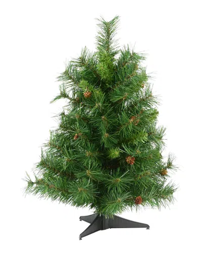 Vickerman 24in Cheyenne Pine Artificial Christmas Tree In Green
