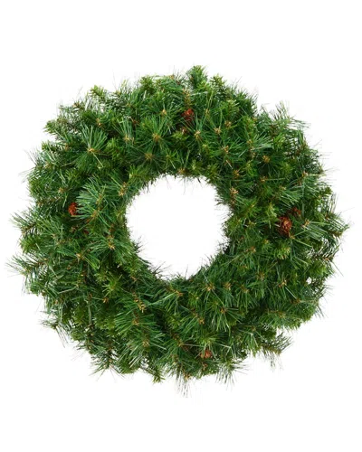 Vickerman 24in Cheyenne Pine Artificial Christmas Wreath In Green