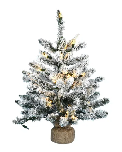 Vickerman 24in Flocked Anoka Pine Artificial Christmas Tree In Multi