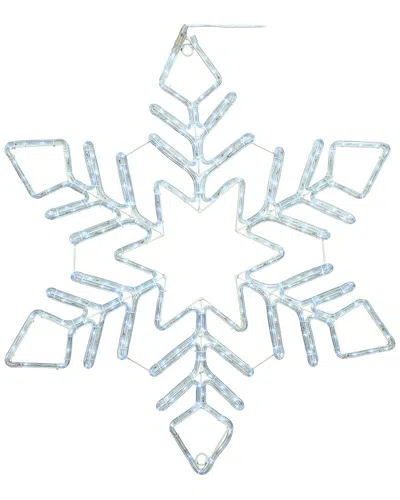 Vickerman 24in Pure White Led Star Twinkle Rope Light Snowflake In Blue