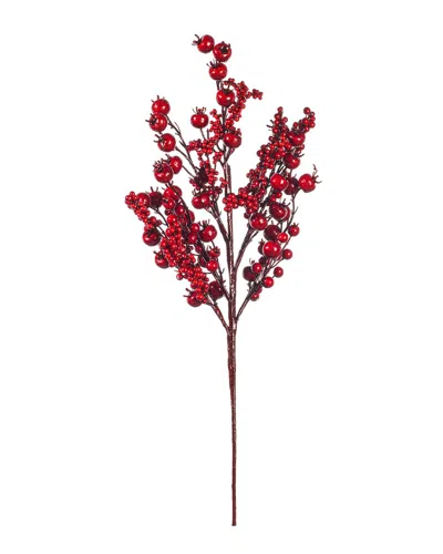 Vickerman 24in Red Deluxe Mixed Berry Spray In Multi
