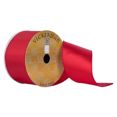 Vickerman 2.5" X 10 Yards Sangria Red Christmas Ribbon