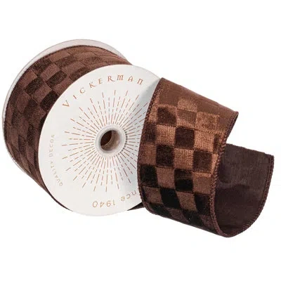 Vickerman 2.5"x10yd Crafted From Polyester, Measuring 2.5 Inches In Width And 10 Yards In Length, It's Perfect In Brown