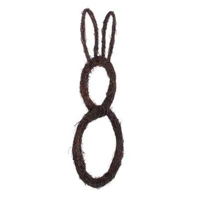 Vickerman 26"h X 12"w Bunny Outline Wreath. Made Of Natural Twigs. In Brown