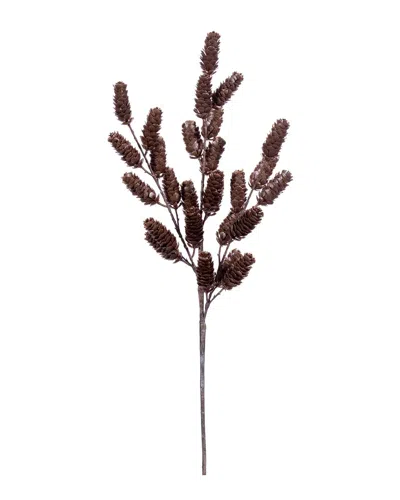 Vickerman 2pc Set 26in Artificial Mocha Pinecone Christmas Sprays In Brown