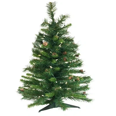 Vickerman 3' Cheyenne Pine Artificial Christmas Tree Unlit In Green