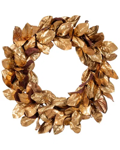 Vickerman 30in Magnolia Leaf Wreath In Multi
