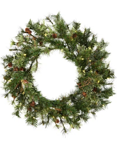 Vickerman 30in Mixed Country Pine Artificial Christmas Wreath In Green