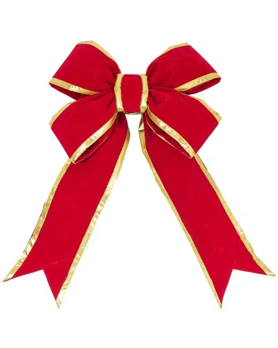 Vickerman 30in Red Velvet Outdoor Bow