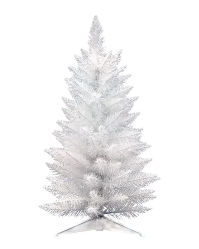 Vickerman 30in Sparkle White Spruce Pencil Artificial Christmas Tree