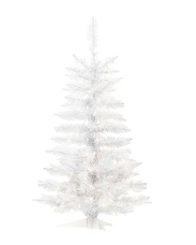 Vickerman 3.5ft Sparkle White Spruce Artificial Christmas Tree