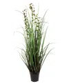 Vickerman 36" Artificial Potted Green Grass And Eucalyptus In No Color