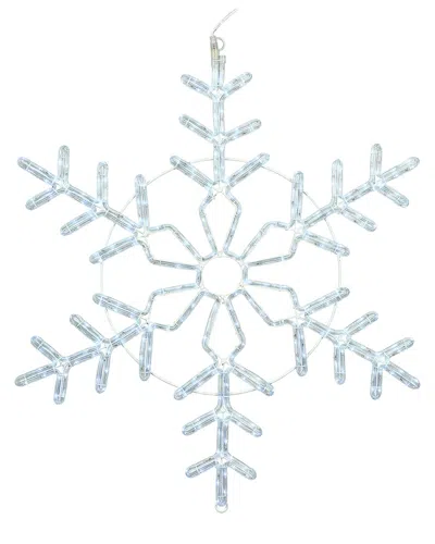 Vickerman 36in Pure White Led Forked Twinkle Rope Light Snowflake In Blue
