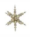 Vickerman 39" Champagne Shiny Radical Snowflake Christmas Ornament