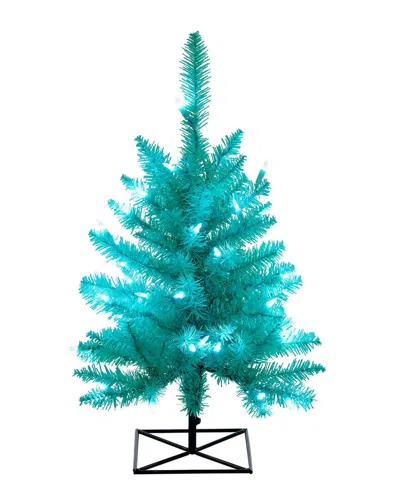 Vickerman 3ft Aqua Fir Artificial Christmas Tree In Purple