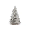 Vickerman 4 1/2 Foot Pre-lit Flocked Christmas Tree In White