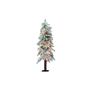 Vickerman 4' Flocked Prelit Alpine Christmas Tree In Green