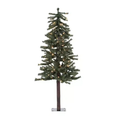 Vickerman 4' Natural Alpine Artificial Christmas Tree In Green