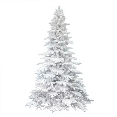 Vickerman 4.5' Flocked White Spruce Full Artificial Christmas Tree