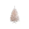 Vickerman 4.5' Prelit Sparkle White Spruce Artificial Christmas Tree In White