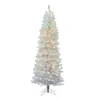 Vickerman 4.5' Prelit Sparkling White Artificial Christmas Tree In White