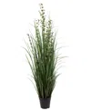 Vickerman 48" Artificial Potted Green Grass And Eucalyptus In No Color