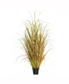 Vickerman 48" Pvc Artificial Potted Mixed Brown Grass X 135 In No Color
