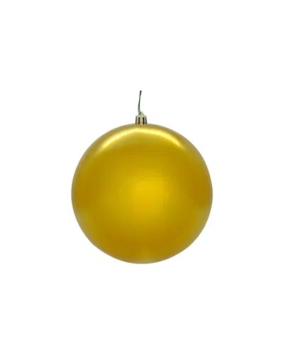 Vickerman 4in Gold Shiny Seamless Uv Drilled, Set Of 6 In Yellow