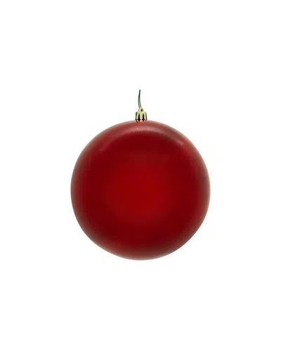 Vickerman 4in Red Pearl Seamless Uv Drilled, Set Of 6 In Brown
