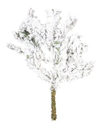 Vickerman 4pc Set 18in Flocked Alaskan Pine Artificial Christmas Spray In Multi