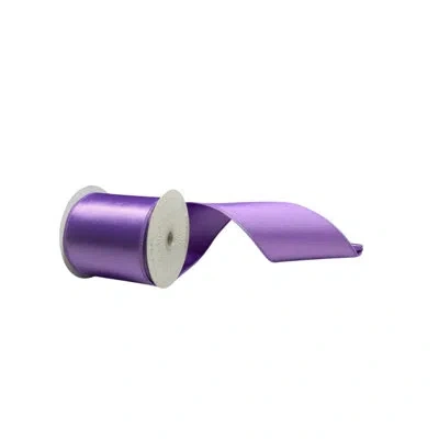 Vickerman 4"x10yd Satin Christmas Ribbon In Lavender