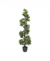 Vickerman 5' Artificial Spiral Bay Tree In No Color