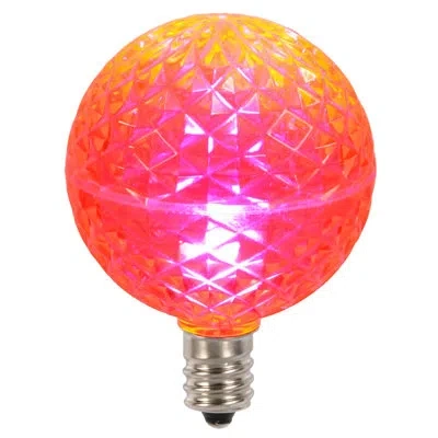 Vickerman 5 Watt, C7 Led, Dimmable Light Bulb, E26/medium (standard) Base In Pink