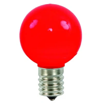 Vickerman 5 Watt, C7 Led, Dimmable Light Bulb, E26/medium (standard) Base In Red