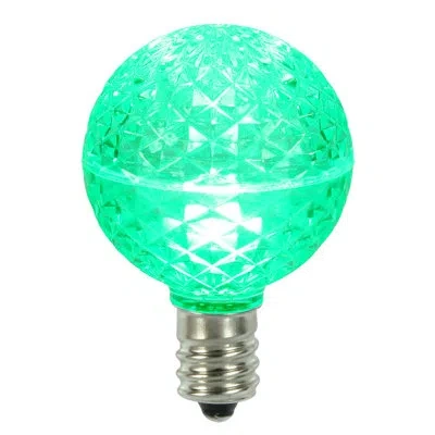 Vickerman 5 Watt, G50 Led, Dimmable Light Bulb, E17/intermediate Base In Green