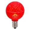 Vickerman 5 Watt, G50 Led, Dimmable Light Bulb, E17/intermediate Base In Red