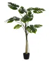 Vickerman 54" Artificial Potted Grand Split Philodendron Tree In No Color