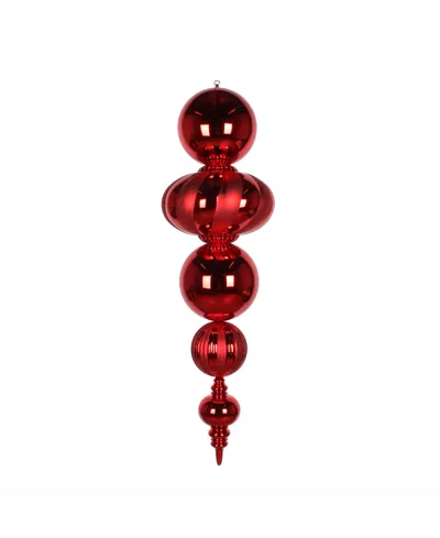 Vickerman 54" Red Shiny/matte Finial Christmas Ornament