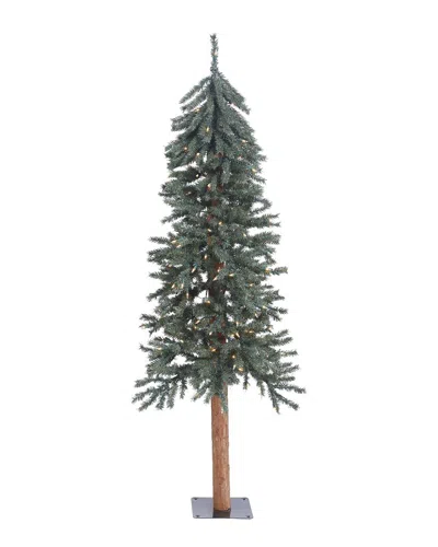 Vickerman 5ft Natural Bark Alpine Artificial Christmas Tree In Green