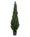 Vickerman 6' Artificial Potted Green Cedar Tree In No Color