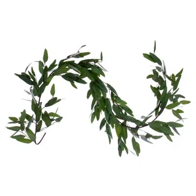 Vickerman 6 In. Faux Eucalyptus Garland In Green