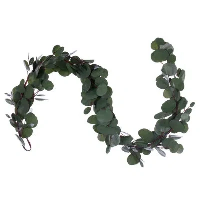 Vickerman 6 In. Faux Eucalyptus Garland In Green
