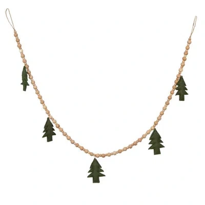 Vickerman 60" Bead Novelty Garland In Green