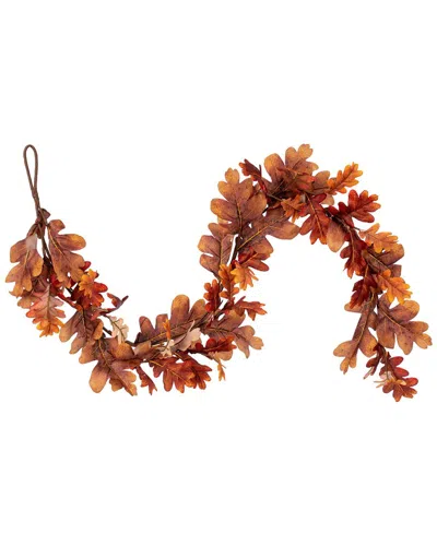Vickerman 60in Autumn Oak Leaf Garland In Multi