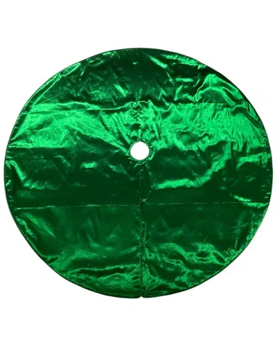 Vickerman 60in Green Metallic Christmas Tree Skirt